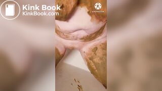 Daddy's little shit piggy enjoying it's filth