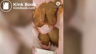 Daddy's little shit piggy enjoying it's filth