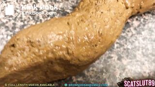 Close-up Butthole Dumps Gorgeous Shit
