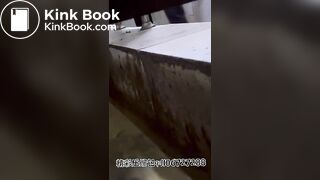 Women poop in dirty toilets
