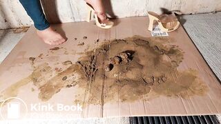 Nylons Feets Milf Stuck Glue in dog shit