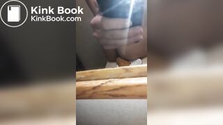 Shitting on a plate