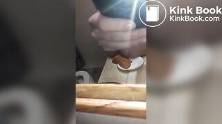 Shitting on a plate