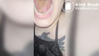 Fresh portapotty shit for worthless human toilet w