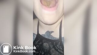 Fresh portapotty shit for worthless human toilet w