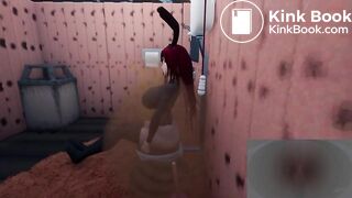 Erza Scarlet's (Fairy Tail) Major Diarrhea Stomach