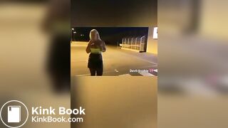 DS Blonde girl scat in elevator