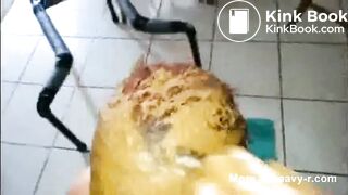 Man Shits on Fat, Sub Scat Cocksucker