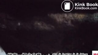 The girl excreted a lot in the toilet 003