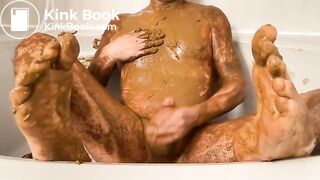 Orgasm after an extreme scat smearing session