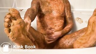 Orgasm after an extreme scat smearing session