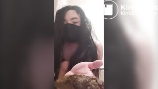 Trans woman takes a smelly shit