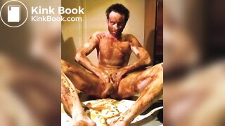 young guy takes a shit bath