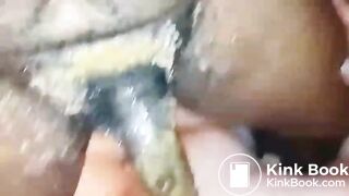 Messy Scat face fuck with black men