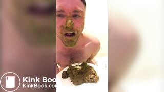 licking shit with a shit facial