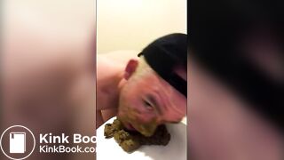 licking shit with a shit facial