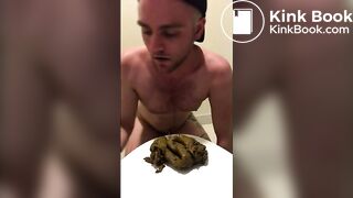 licking shit with a shit facial