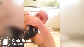 Feeding him shit