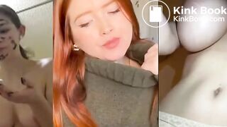 3 panel Red Head eating shit