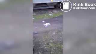 Shitting on a worthless human toilet shit whore by