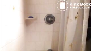 ginger guy takes a shit bath