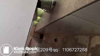 Women poop in dirty toilets