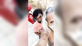 Shemale Shitting on old man's face