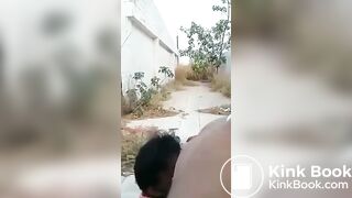 Shemale Shitting on old man's face