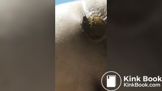 Tight teen asshole poop