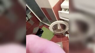 Teen boy shits on the bathroom floor