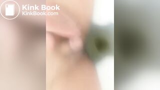 Pooping on the toilet