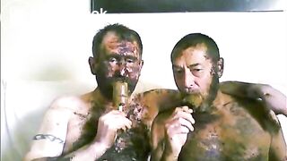 two guys loving shit