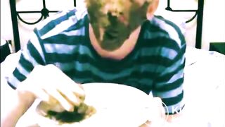 shit pig eats and swallows his shit