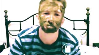 shit pig eats and swallows his shit