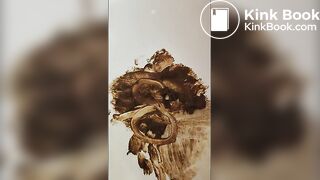 LovePoopME Smear feet and hand and cum on poop