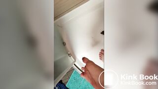 LovePoopME Smear feet and hand and cum on poop