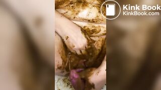 Humiliated Shit Pig Breeds Her Cervix with Scat