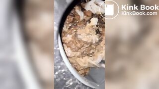 Vomit for worthless human toilet shit whore