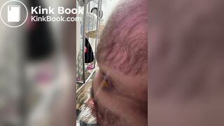 Shit on toilet with precum