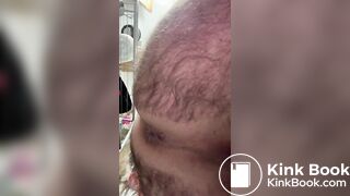 Shit on toilet with precum