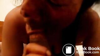 She worships his shitty cock