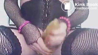 Old Video - Wanking with Shit in a Condom