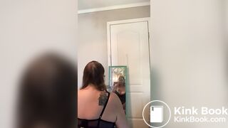 Eating shitty panties and stuffing in shitty holes