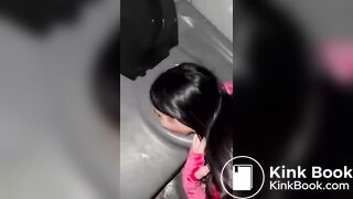 The Trashiest toilet slut ever