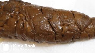 gay solo scat closeup dump