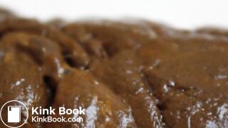 gay solo scat closeup dump