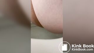 Fart and poop in public toilet