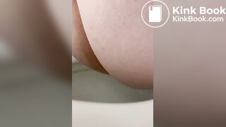 Fart and poop in public toilet