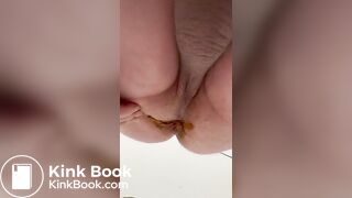 Poo after messing myself - " Scat, puke, piss and cum"