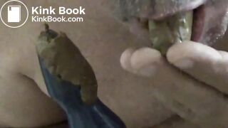 guy eating his shit